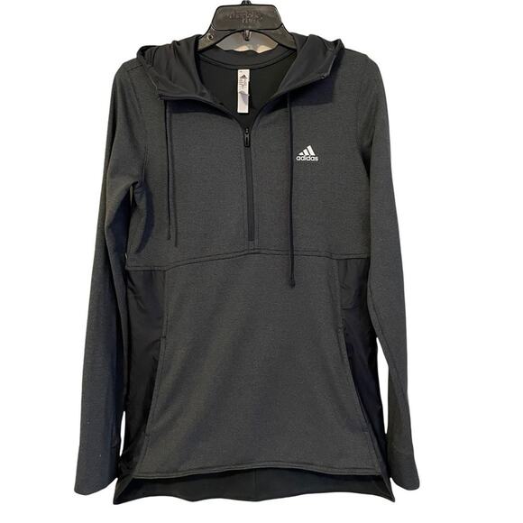 Adidas Climawarm 1/2 Zip Hooded Top Small - Picture 1 of 7
